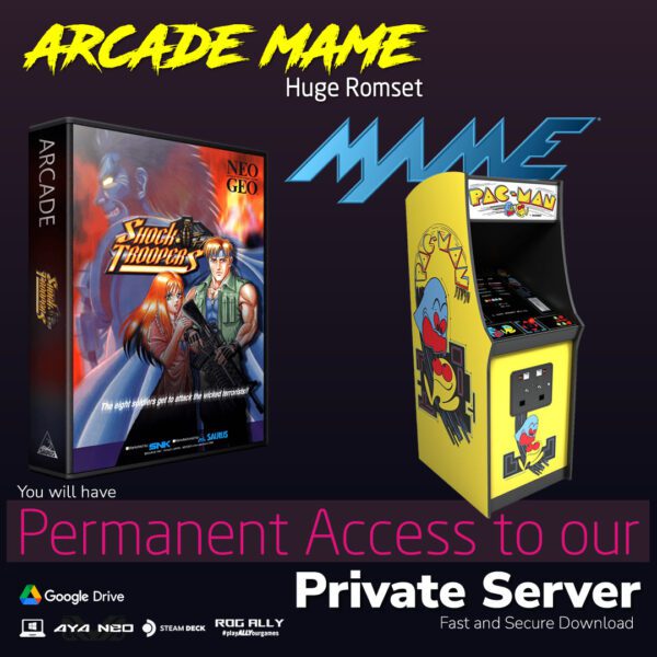 Arcade MAME Romset – 10,000+ Games, 60GB | Retrogrados